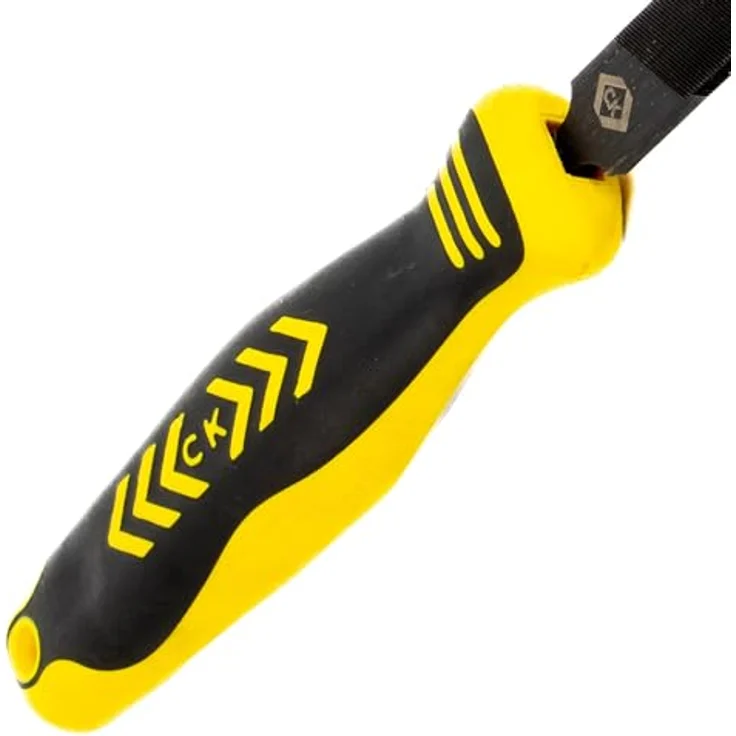 C.K Werkstattfeile, flach, feiner Hieb, 150 mm, ergonomischer Zwei-Komponenten-Griff, Schwarzoxid-behandelter Kohlenstoffstahl – Bild 2