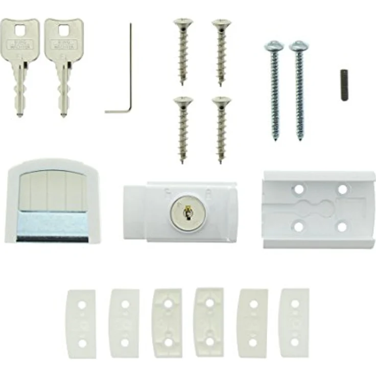 BURG-WÄCHTER Winsafe WZ 60 W SB Fenster- und Türriegel, 1 Stück, 45 x 80 x 36 mm, Weiß – Bild 6