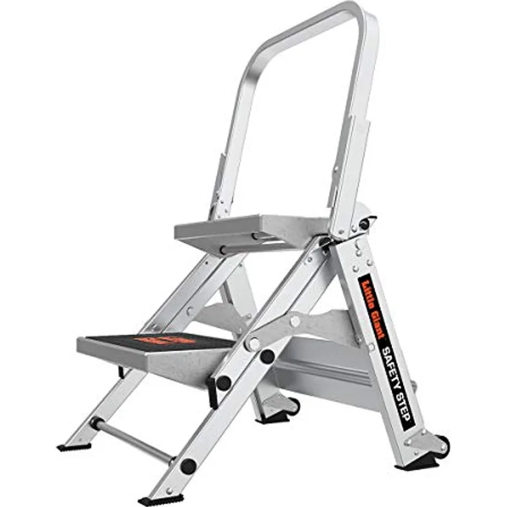 Little Giant Ladder Systems 10210BA Safety Tritthocker, Aluminium/Schwarz, 2 Step