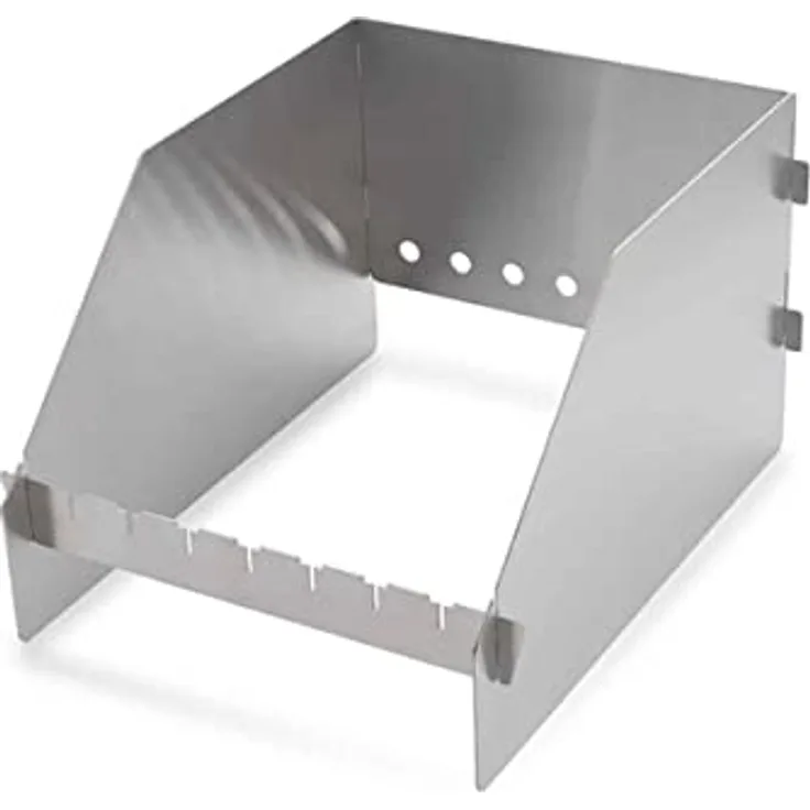SANTOS Windschild für Seitenbrenner - Windschutz/Spritzschutz für Infrarotbrenner/Seitenkocher/Sizzle Zone - versch Napoleon Gasgrills - 26x20x31,5cm
