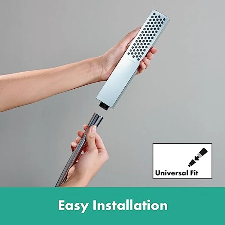 hansgrohe Duschbrause Pulsify E Stabhandbrause 100, EcoSmart+ wassersparend, PowderRain, 1 Strahlart, 24321 – Bild 6