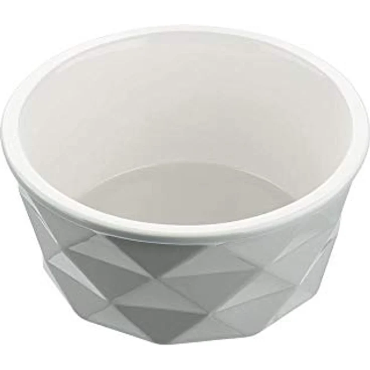 HUNTER EIBY Keramik-Napf, Futter- und Trinknapf, rutschhemmend, 550 ml, grau – Bild 1