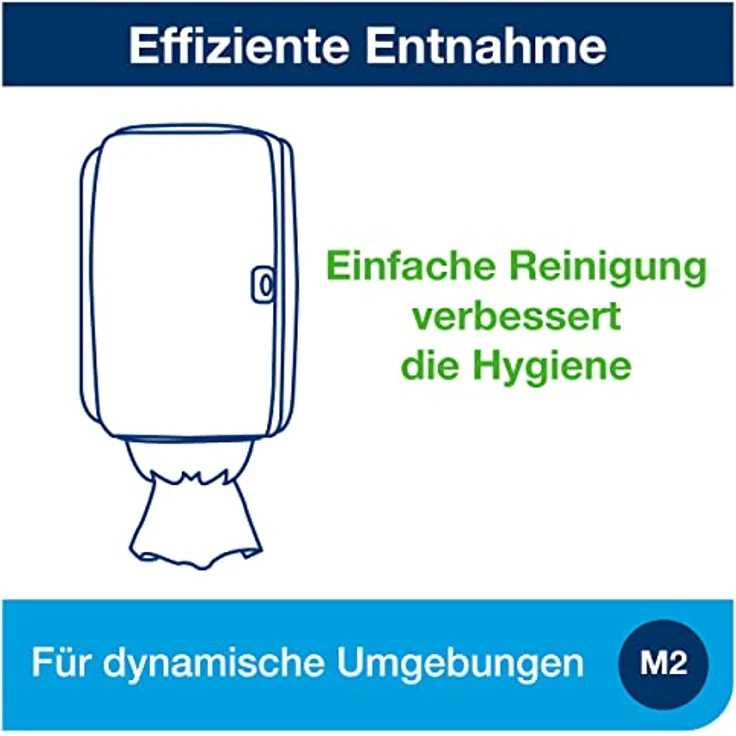 Tork 659008 Innenabrollungsspender für M2 Papierwischtücher, hygienische Einzeltuchentnahme, rot-schwarz, modernes Design – Bild 5