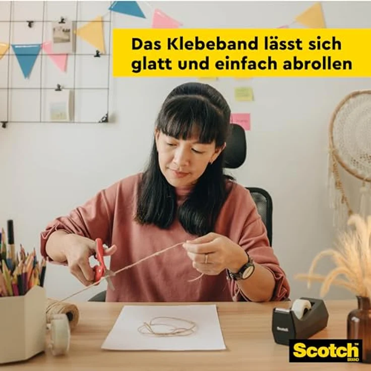 Scotch C38 Schreibtisch Klebebandabroller, schwarz – Bild 6