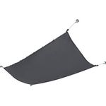 [en.casa] Seilspannmarkise Sonnensegel Wasserabweisende Beschichtung Beschattung Sichtschutz 140x270 cm Dunkelgrau
