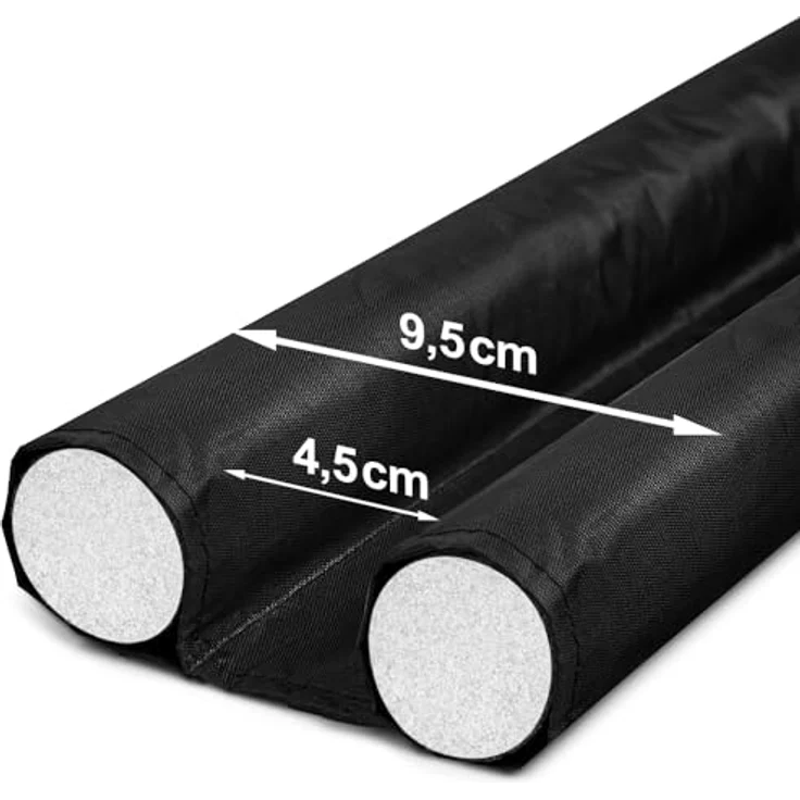 Deuba 3x Zugluftstopper 95 cm Zuschneidbar Waschbar Türdichtung Energiesparend Lärmschutz Wärmeisoliert Haustüre Schwarz – Bild 5