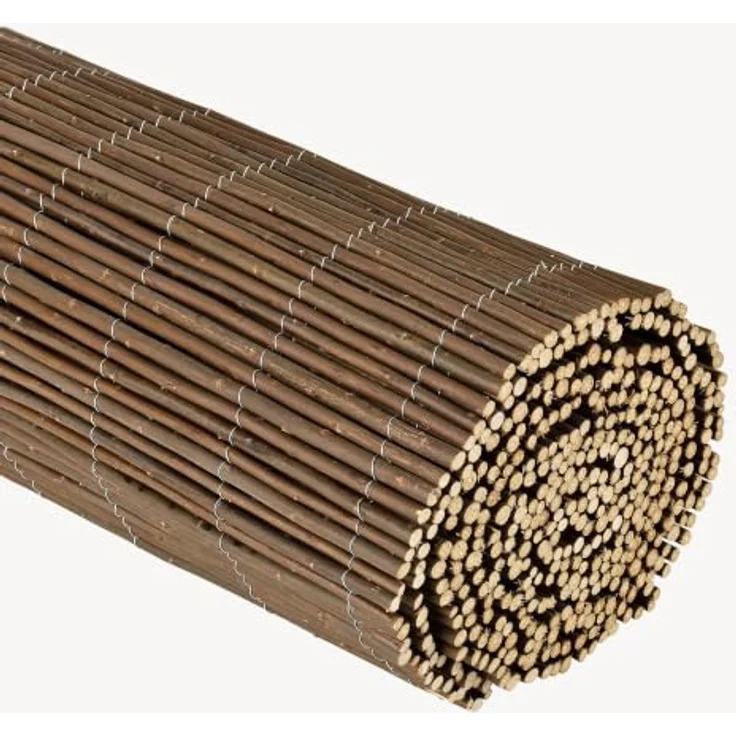 casa.pro Weidenzaun ‘Hyssna’ Sichtschutzmatte 100 x 300 cm, natürliche Optik für Balkon und Garten – Bild 9