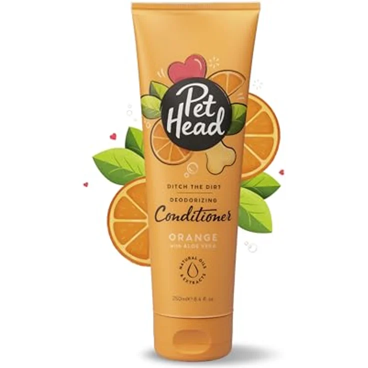 Pet Head Tiershampoo Ditch the Dirt, Conditioner für Hunde mit Orangenduft, 250 ml – Bild 1