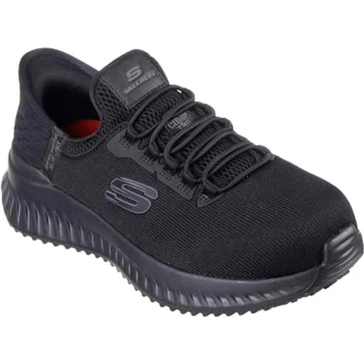 Skechers TILIDO-OMBRAY Damen S1P Sneaker Sicherheitsschuh, Größe 40, Schwarz – Bild 6