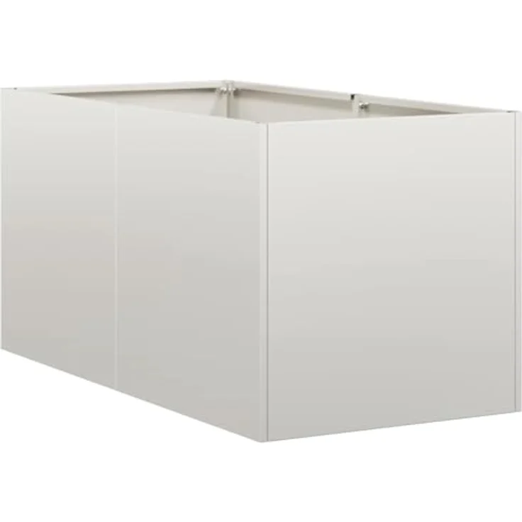 vidaXL Pflanzgefäß 40x80x40 cm Edelstahl, Pflanzschale, Garten-Garten-Pflanzkübel, Outdoor-Pflanzgefäß, Hochbeet, Blumenkasten – Bild 1