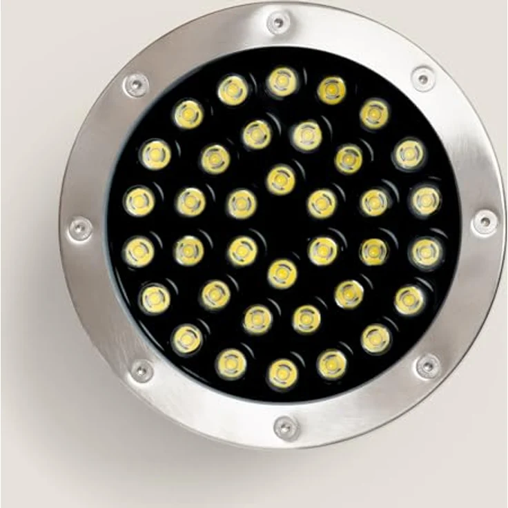 LEDKIA LIGHTING LED-Strahler Tauchfähig 36W, 12V DC, 4000K Neutralweiß, 3600 lm, Ø230 mm – Bild 3