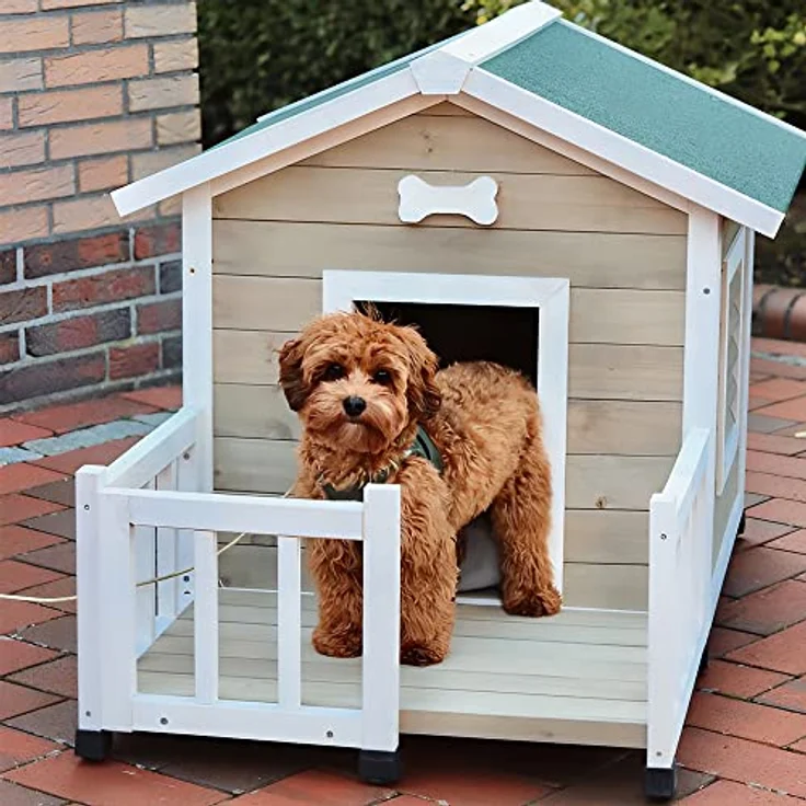 Hundehütte "TALAMONE JAVA" L x B x H: 115 x 76 x 74 cm – Bild 4