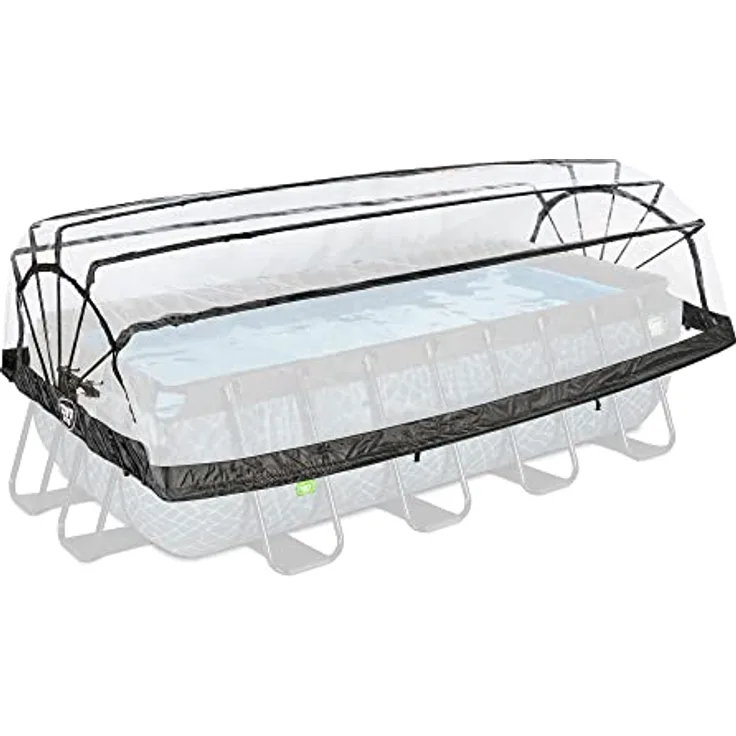EXIT Toys Pool Abdeckung - 400x200cm - Universal - Rechteckige Multifunktionale Überdachung - Passt auf Pools in den Größen 390x190 – 405x205cm - Für Sauberes und Warmes Poolwasser - Pool Zubehör - Preisvergleich