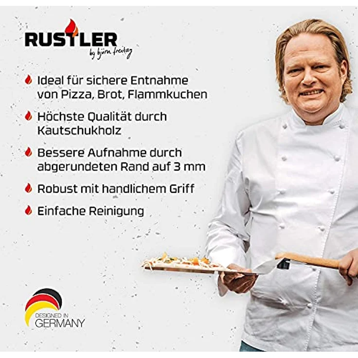 Rustler Pizzaschieber Heber Holz – Bild 8