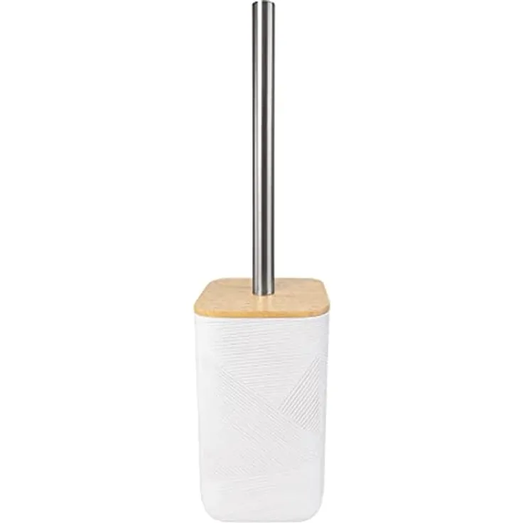 Kleine Wolke WC-Bürstenhalter Crossover, Accessoires, Farbe Weiss, Material: Polyresin, Bambus