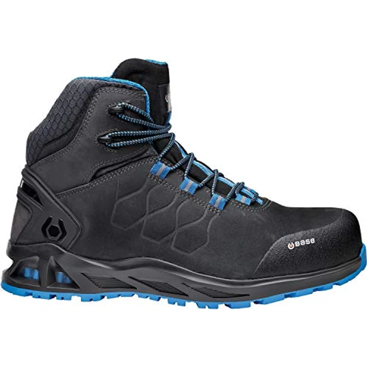 BASE B1001B Sicherheitsstiefel K-Road Top S3, wasserdicht, Aluminium-Schutzkappe, schwarze Größe 44 – Bild 1