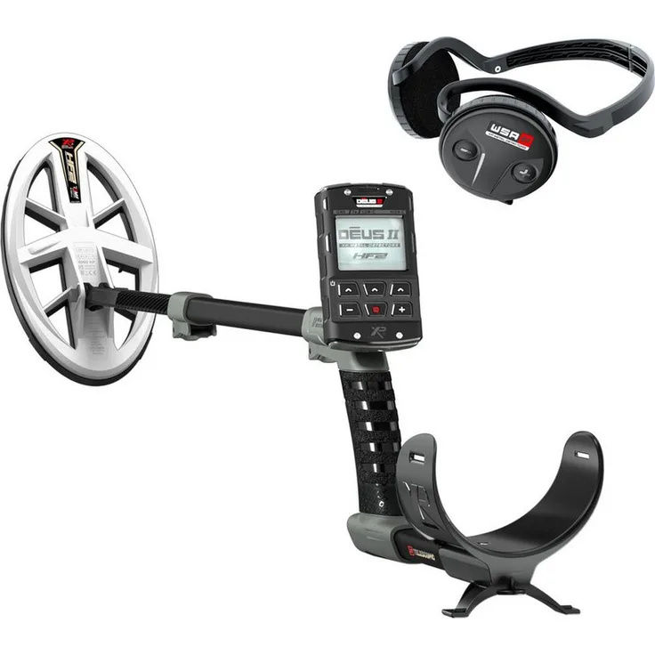 XP DEUS II Gold Metalldetektor, Hochfrequenzspule bis 120kHz, wasserdicht bis 20m, für Nuggetsuche