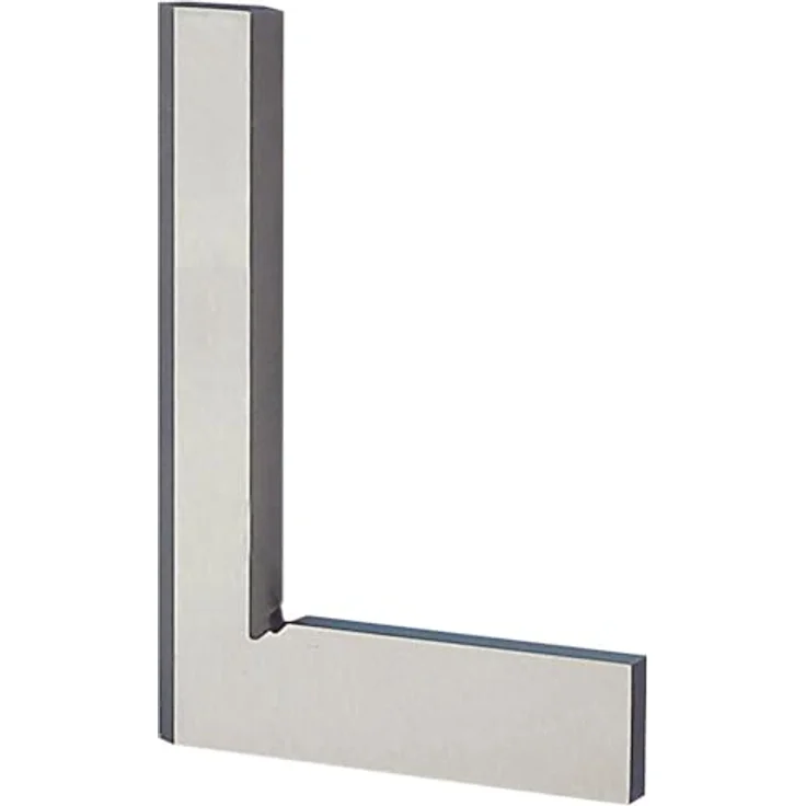 Forum Präzisions-Haarwinkel DIN 875/00, rostfreier Stahl, 75x50mm, flache Ausführung – Bild 1