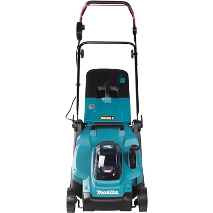Makita Akku-Rasenmäher 'LM004GZ', max 40V, 43 cm Schnittbreite, 50 l, ideal für Rasenflächen bis 830 m², inkl. Mulchstopfen, zentral verstellbare Räder. – Bild 2