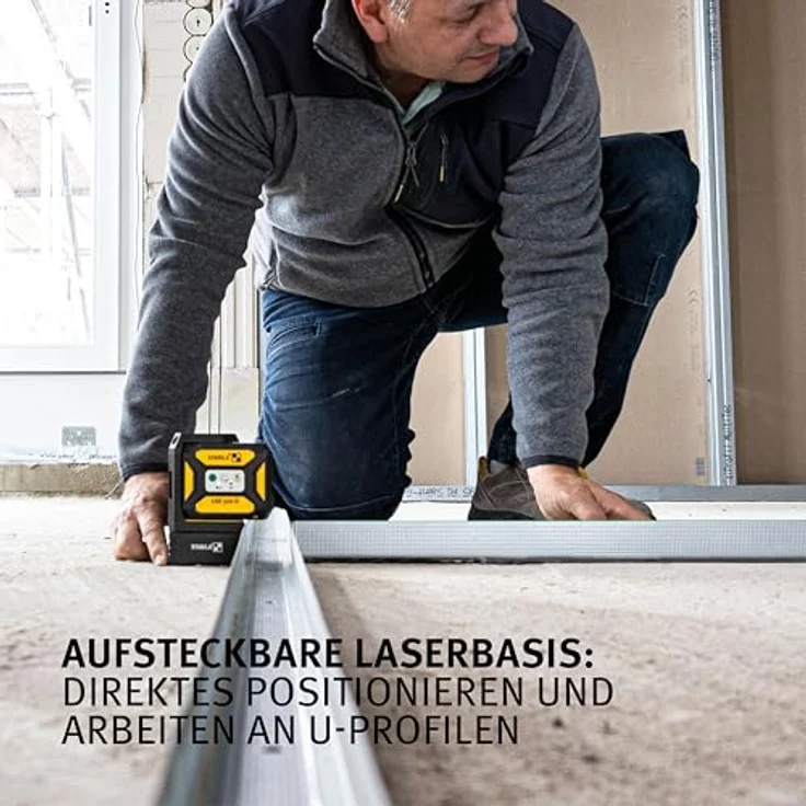 Stabila LAX 320, selbstnivellierendes Nivelliergerät-Set mit GREENBEAM-Technologie und bis zu 30 m Reichweite – Bild 4