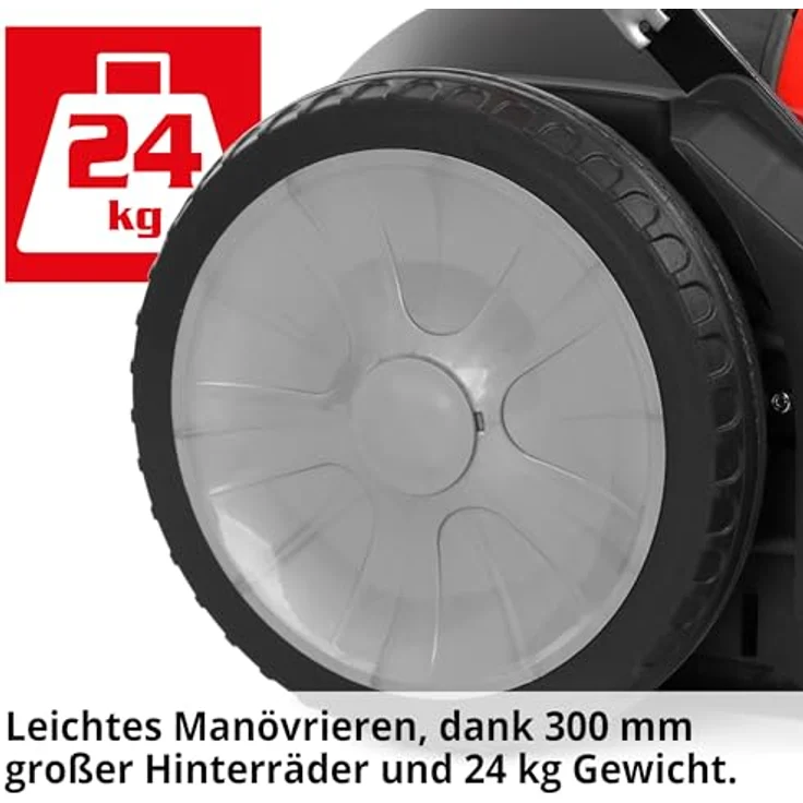 Hecht Handkehrmaschine 8105, 105 cm Arbeitsbreite, 2 x Ø 350 mm Bürsten, 48L Behälter, 3800 qm/h Flächenleistung, ergonomischer Führungsholm – Bild 7
