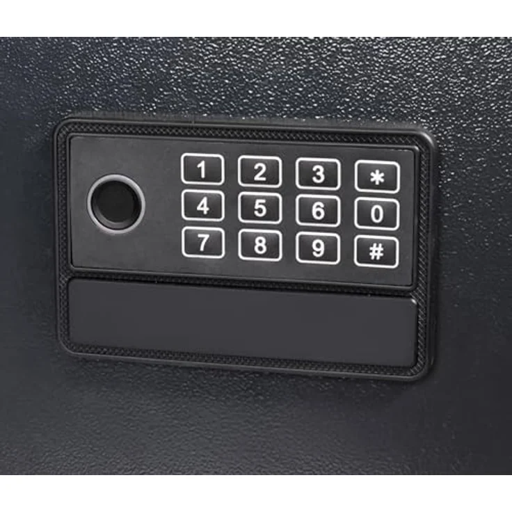 Pavo Digitales elektronisches Schloss, 10 schwarze Magnettüren mit Fingerabdruckleser, inkl. Schlüsselschrank für 20 Schlüssel – Bild 4