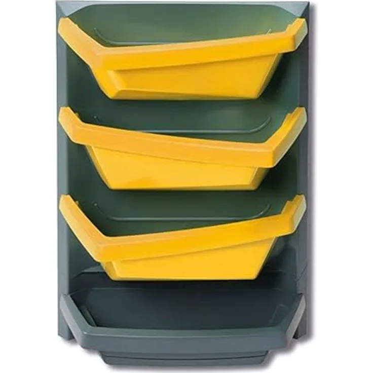 Juwel Vertical Garden Kunststoff-Basisset, eckig, Titan-Safrangelb Blumentöpfe