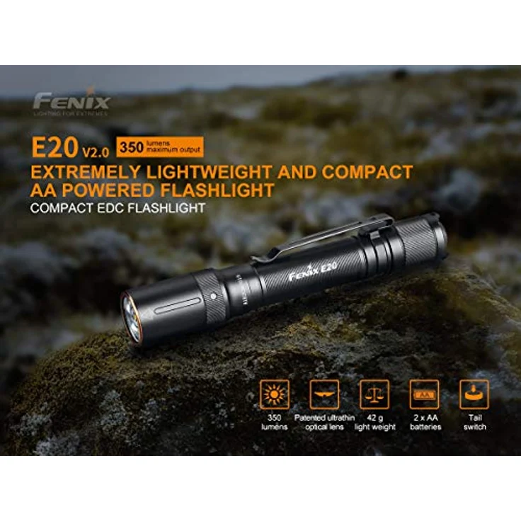 Fenix E20 V2.0 LED Taschenlampe 350 Lumen – Bild 2
