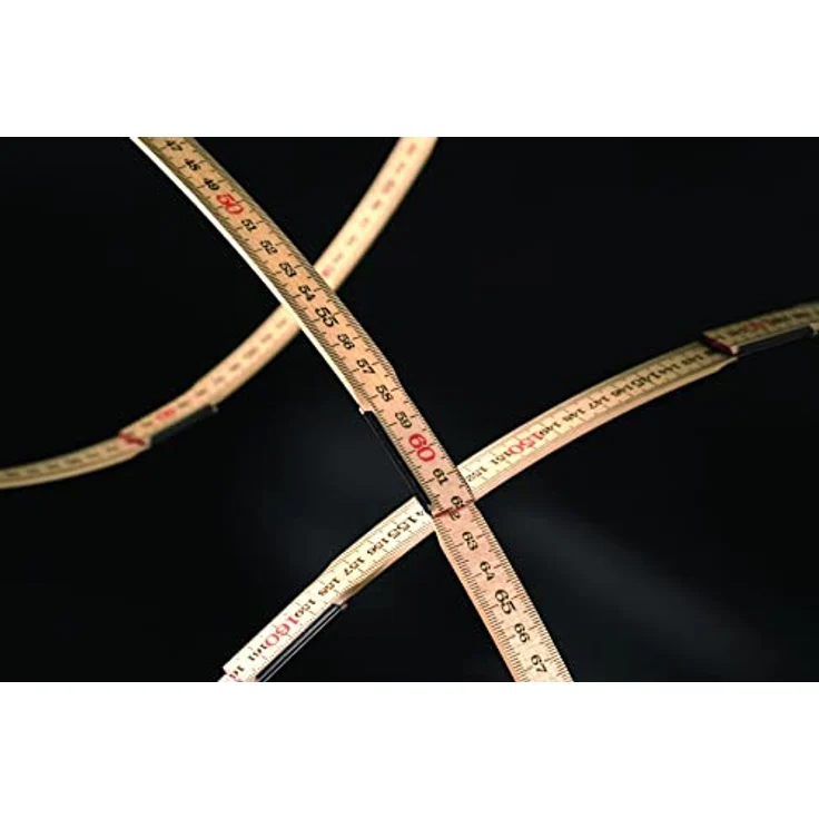 Hultafors Gliedermaßstab (Länge 2 Meter, aus schwedischer Glasbirke, elastische Glieder, verdeckte Gliederverbindung) 480210 – Bild 4