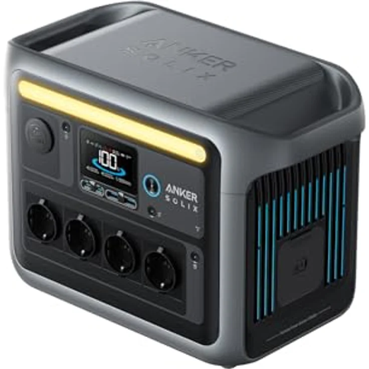 Anker SOLIX C1000X, Power Station 1056 Wh, 2400 W, 11 Ports, schnelle Solaraufladung, LFP-Batterien – Bild 2