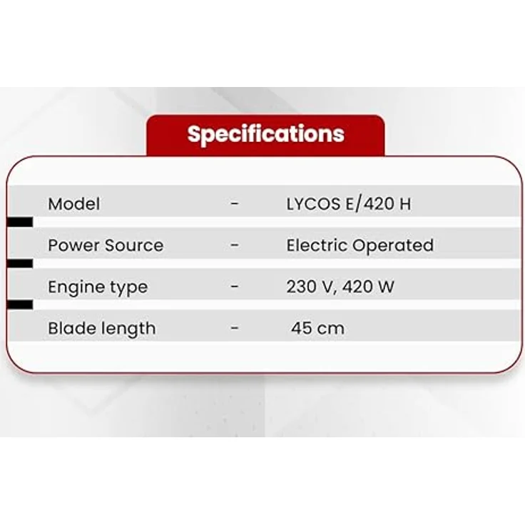 Wolf-Garten Lycos E/420 H Elektro Heckenschere 400 W 450 mm – Bild 7