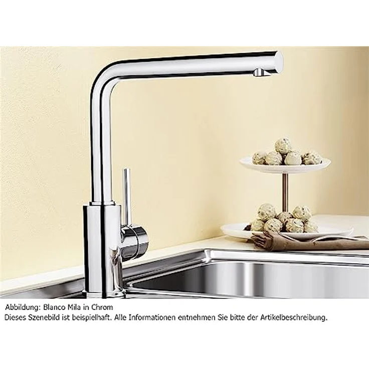 Blanco Mila chrom HD, Armatur mit Hochdrucktechnologie, chrom – Bild 2