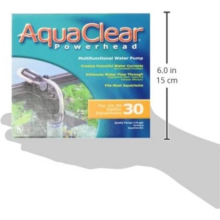 AquaClear Powerhead 30 als Boden-, Schnell- oder Biofilter sowie als Umwälzpumpe einsetzbar, für Aquarien von 38L bis 114L, 5,5W – Bild 4