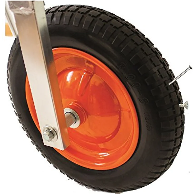 Pro-Bau-Tec Schweizer Sackkarre, Aluminium mit pannensicheren PU-Rädern, Tragkraft 200kg, leicht und rostfrei, 151 x 63 x 70 cm – Bild 3