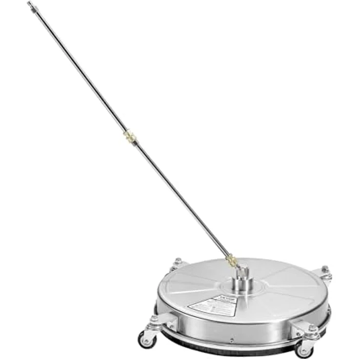 VEVOR 465 mm Hochdruckreiniger-Oberflächenreiniger aus Edelstahl, max. 4000 PSI, 1/4 Zoll Schnellanschluss, für Beton, Terrasse, Deck – Bild 4