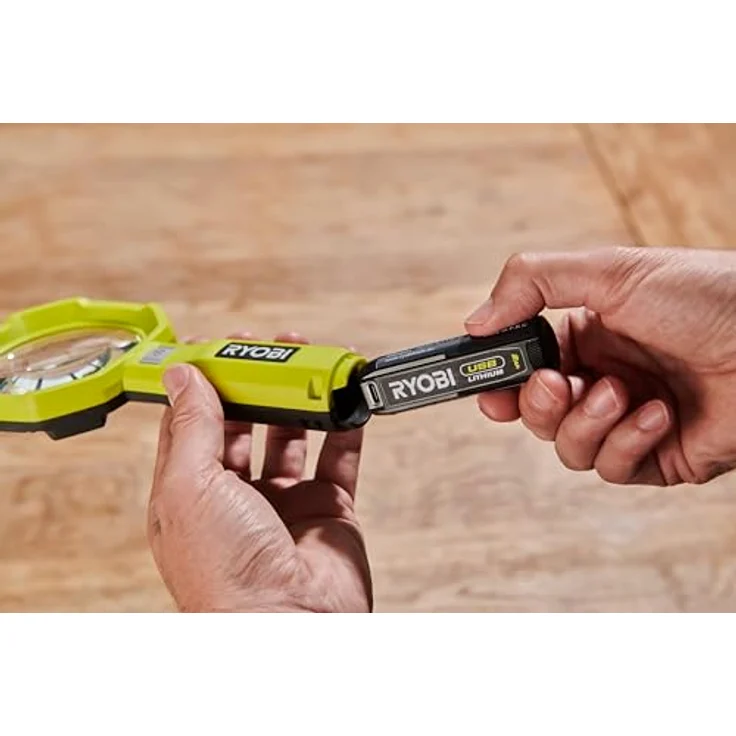 Ryobi RML4-0, 4 V USB-Lithium Akku-Lupenleuchte mit 2 Intensitäten (60/200 Lumen), 3-fache Vergrößerung, ohne Akku und Ladegerät – Bild 2