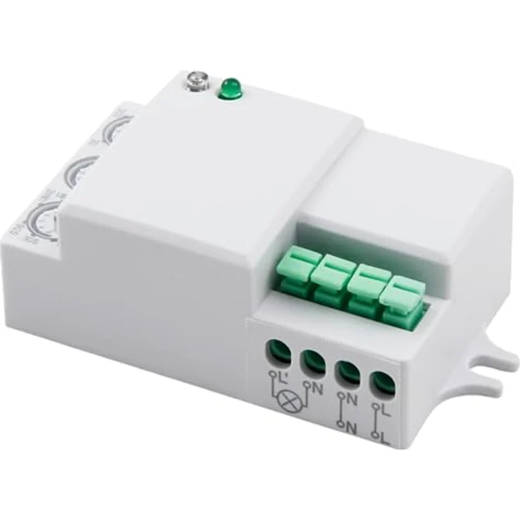 McShine HF Mikrowellen-Bewegungsmelder, 360, 230V 1.200W, weiß, LED geeignet – Bild 2