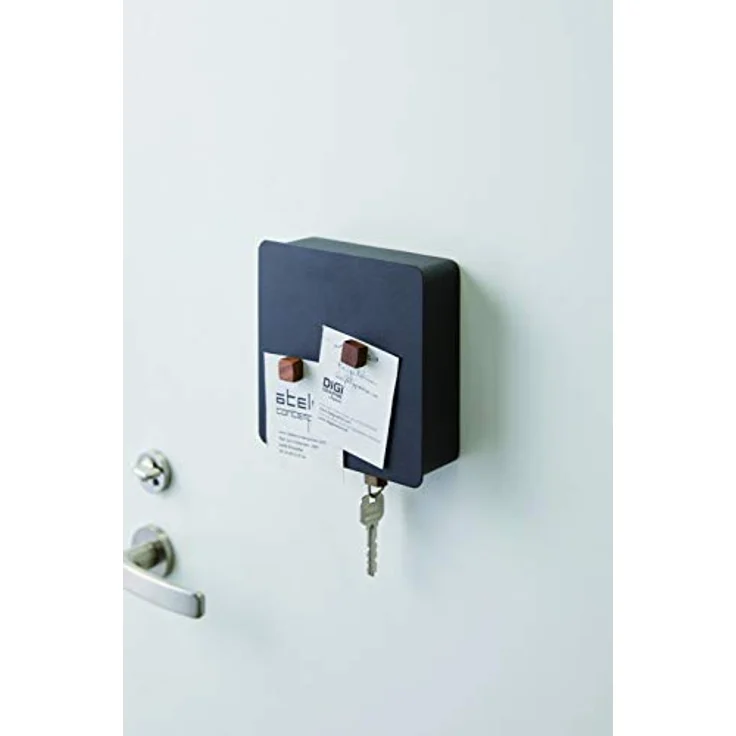 YAMAZAKI 4800 TOWER Magnetischer Schlüsselkasten, schwarz, Stahl, minimalistisch, 15.8 x 5.5 x 15.8 cm – Bild 5