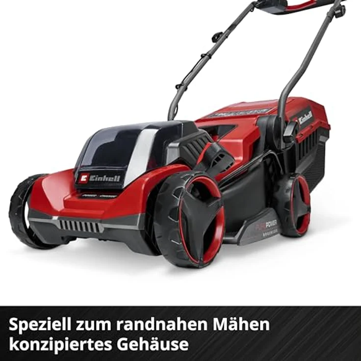 Einhell Akku-Rasenmäher GE-CM 18/32 C Li BL-Solo, geeignet für Flächen bis 270 m², bürstenloser Motor, 27-Liter-Grasfangkorb, zentrale Schnitthöhenverstellung – Bild 7