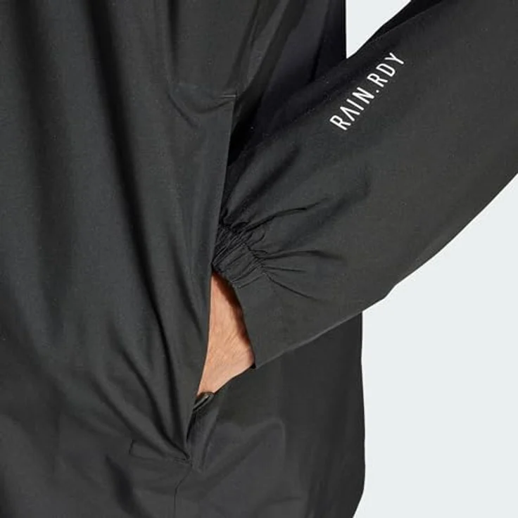 "adidas TERREX Funktionsjacke TERREX MULTI 2L RAIN.RDY REGENJACKE, wasserdicht und atmungsaktiv, recycelte Materialien, Herren (schwarz)" – Bild 2