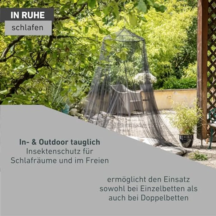 Windhager Moskitonetz 2,5 x 12,5 m weiß, UV-stabilisiert und waschbar bis 30° – Bild 5