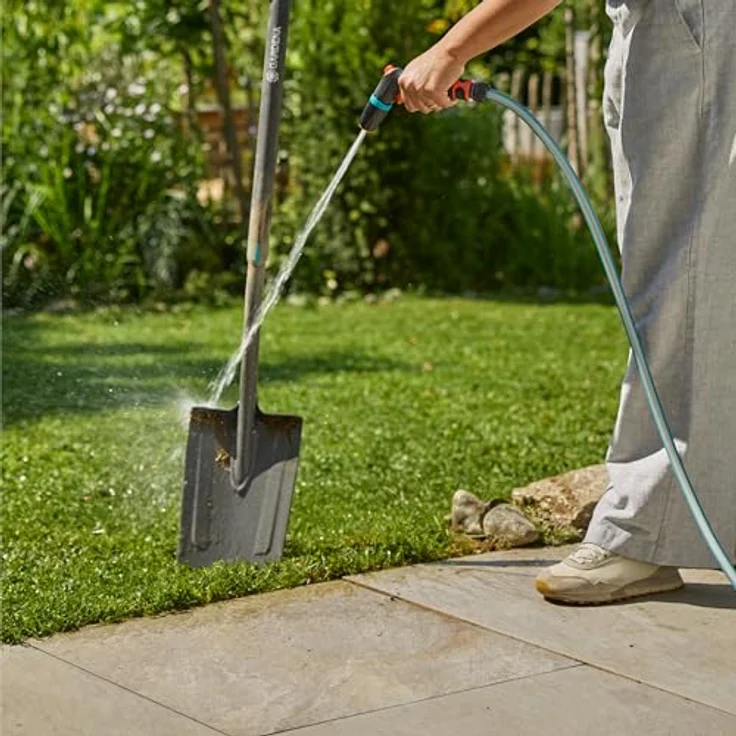 Gardena Reinigungsspritze Classic, Gartenbrause mit zwei Sprühbildern und stufenloser Wassermengenregulierung, UV- und frostbeständig – Bild 8