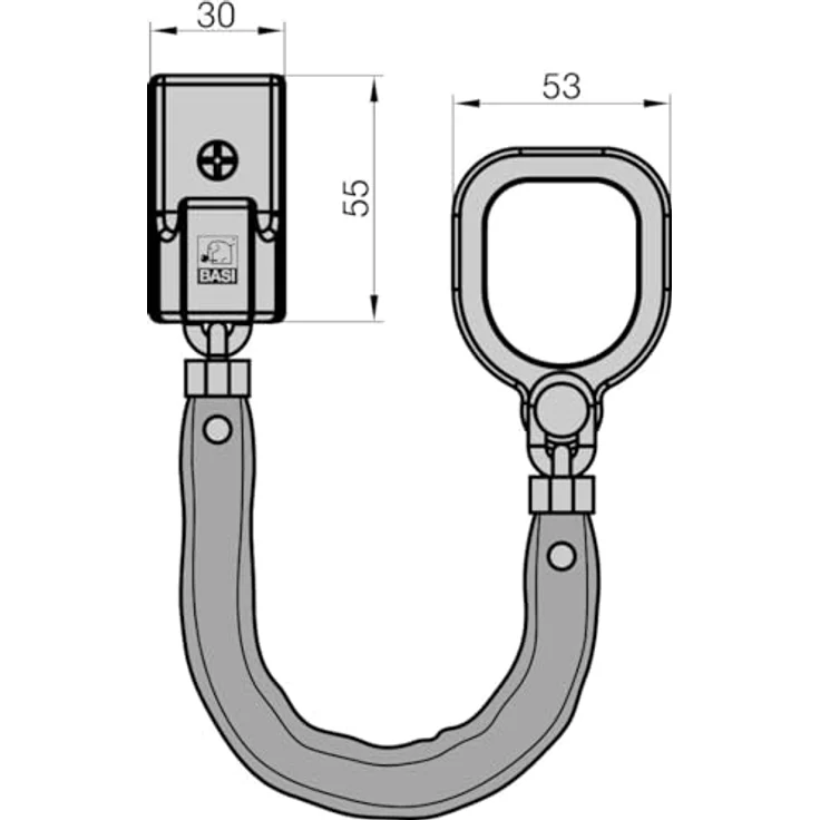 BASI - Türkette - TK 25 - für Hauseingangs- und Wohnungstüren - 6500-0025 – Bild 5