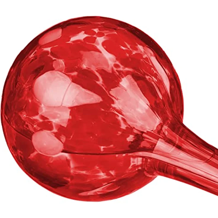 relaxdays Tropfer Bewässerungskugel 2er Set, Glas, Rot, 350 ml Füllmenge, dosierte Wasserabgabe für Pflanzen – Bild 6