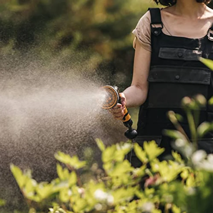 Fiskars Sprühpistole Comfort Multi 5, Gartenbrause mit 5 Funktionen, stufenlos regelbarem Durchfluss und ergonomischem Frontregler – Bild 20