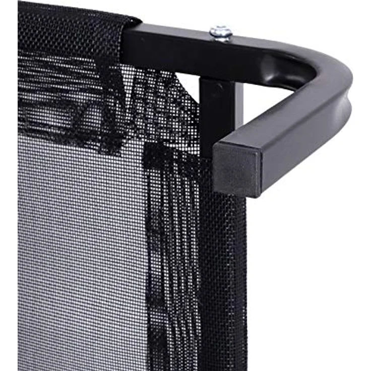 lionto Hundeliege Outdoor erhöhtes Hundebett Haustierliege, (S) 75x47 cm schwarz – Bild 3