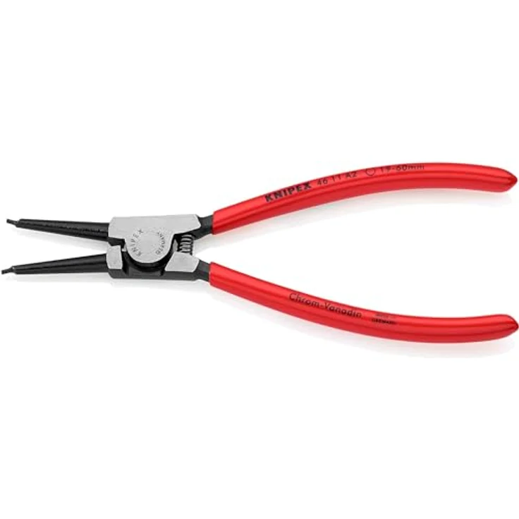 KNIPEX 46 11 A2 Sicherungsringzange für Außenringe auf Wellen schwarz atramentiert mit Kunststoff überzogen 180 mm – Bild 2