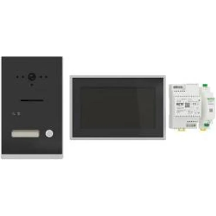 Ritto Listo TwinBus IP Video Einfamilienhaus-Set, Unterputz, Schwarz (RGE2094150)