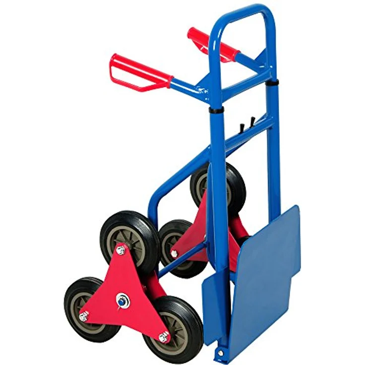 Deuba Treppenkarre klappbar bis 200kg Hartgummireifen Haltegriffe Sackkarre Transportkarre Stapelkarre Wagen - Preisvergleich – Bild 4