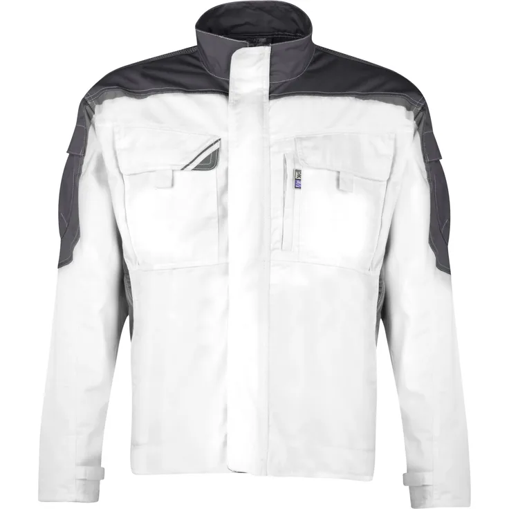 BESTWORK Blousonjacke weiß/grau, Gr. 2XL - PKA Klöcker